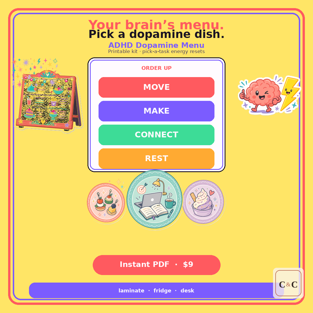 ADHD Dopamine Menu product preview