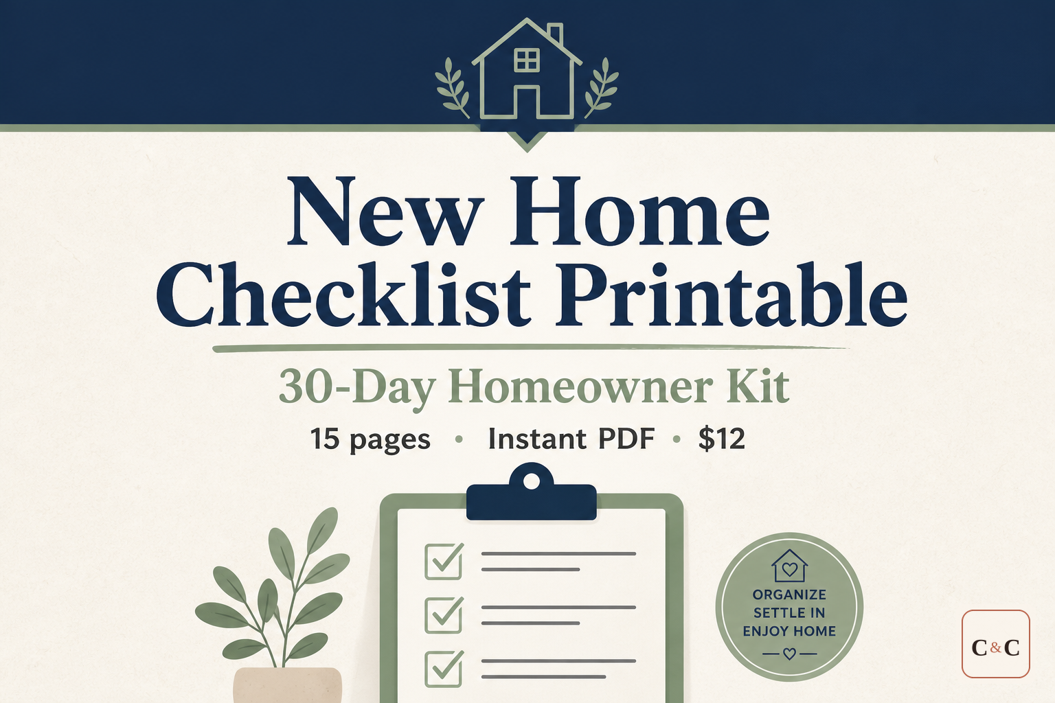 New Home Checklist product preview