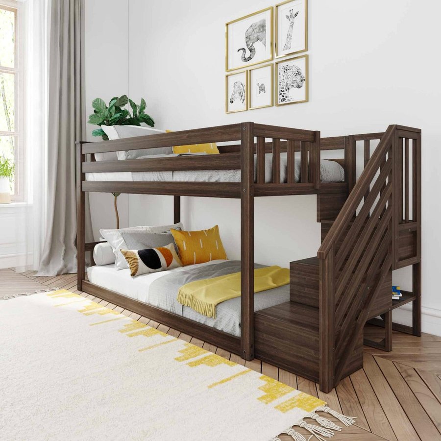 Max & Lily twin over twin low bunk in a kids room setting