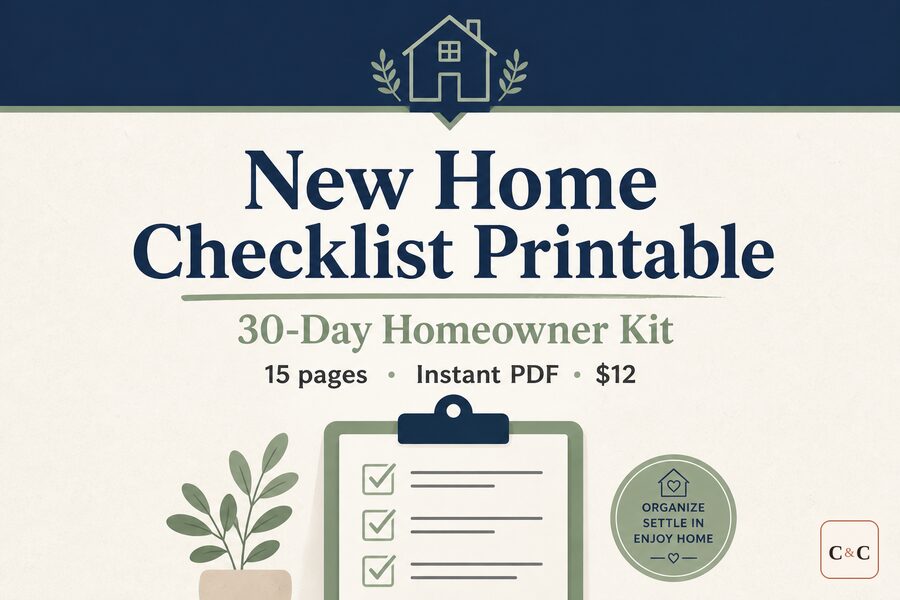 New Home Checklist Printable — branded feed ad preview